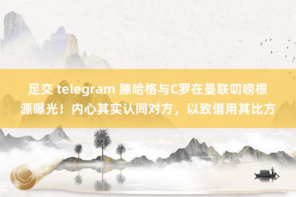 足交 telegram 滕哈格与C罗在曼联叨唠根源曝光！内心其实认同对方，以致借用其比方