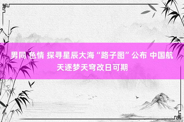 男同 色情 探寻星辰大海“路子图”公布 中国航天逐梦天穹改日可期