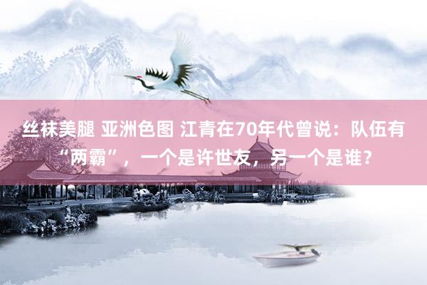 丝袜美腿 亚洲色图 江青在70年代曾说：队伍有“两霸”，一个是许世友，另一个是谁？