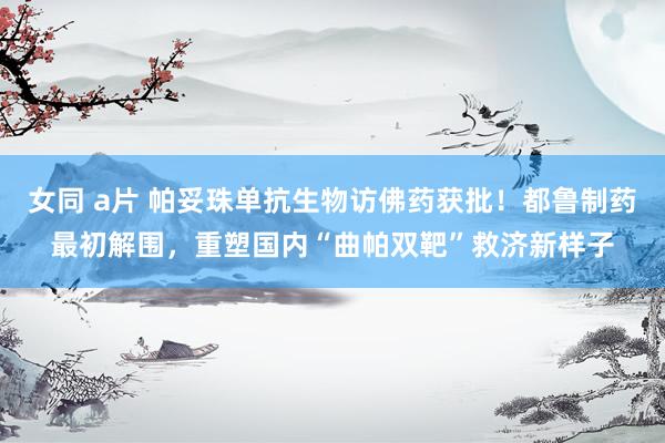 女同 a片 帕妥珠单抗生物访佛药获批！都鲁制药最初解围，重塑国内“曲帕双靶”救济新样子