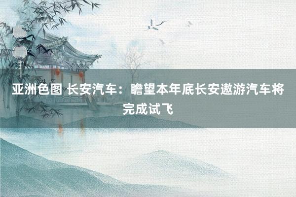 亚洲色图 长安汽车：瞻望本年底长安遨游汽车将完成试飞