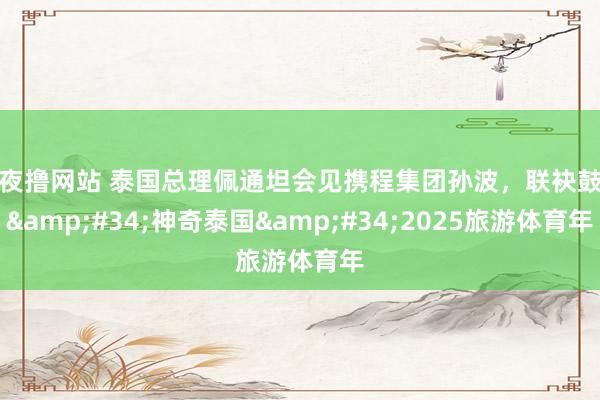 夜夜撸网站 泰国总理佩通坦会见携程集团孙波，联袂鼓励&#34;神奇泰国&#34;2025旅游体育年