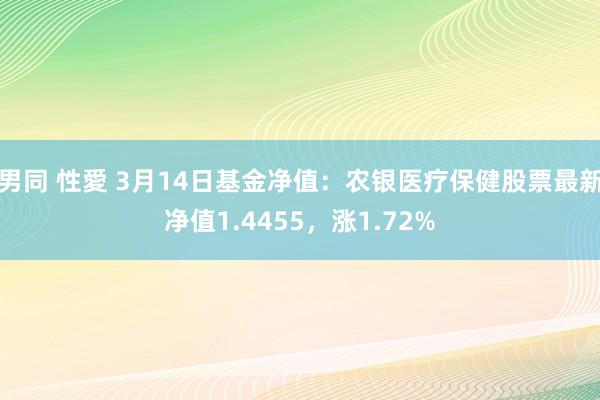 男同 性愛 3月14日基金净值：农银医疗保健股票最新净值1.4455，涨1.72%