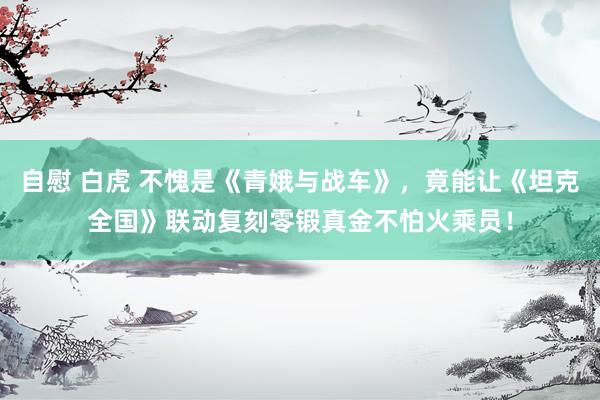 自慰 白虎 不愧是《青娥与战车》，竟能让《坦克全国》联动复刻零锻真金不怕火乘员！