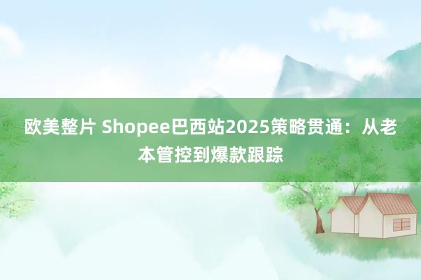 欧美整片 Shopee巴西站2025策略贯通：从老本管控到爆款跟踪
