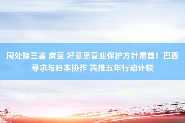 周处除三害 麻豆 好意思营业保护方针昂首！巴西寻求与日本协作 共推五年行动计较