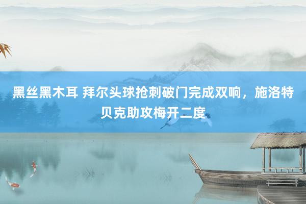黑丝黑木耳 拜尔头球抢刺破门完成双响，施洛特贝克助攻梅开二度