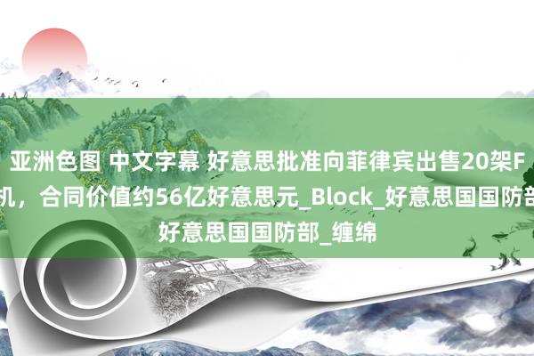 亚洲色图 中文字幕 好意思批准向菲律宾出售20架F-16战机，合同价值约56亿好意思元_Block_好意思国国防部_缠绵