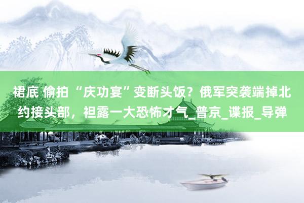 裙底 偷拍 “庆功宴”变断头饭？俄军突袭端掉北约接头部，袒露一大恐怖才气_普京_谍报_导弹