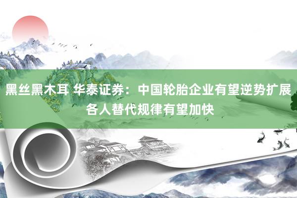 黑丝黑木耳 华泰证券：中国轮胎企业有望逆势扩展 各人替代规律有望加快