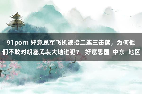 91porn 好意思军飞机被接二连三击落，为何他们不敢对胡塞武装大地进犯？_好意思国_中东_地区