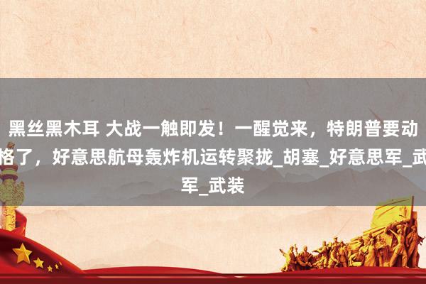黑丝黑木耳 大战一触即发！一醒觉来，特朗普要动真格了，好意思航母轰炸机运转聚拢_胡塞_好意思军_武装