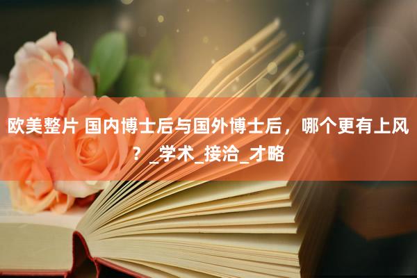 欧美整片 国内博士后与国外博士后，哪个更有上风？_学术_接洽_才略