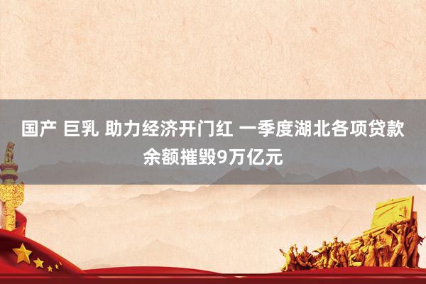 国产 巨乳 助力经济开门红 一季度湖北各项贷款余额摧毁9万亿元