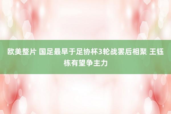 欧美整片 国足最早于足协杯3轮战罢后相聚 王钰栋有望争主力