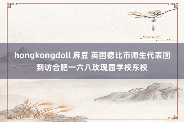 hongkongdoll 麻豆 英国德比市师生代表团到访合肥一六八玫瑰园学校东校