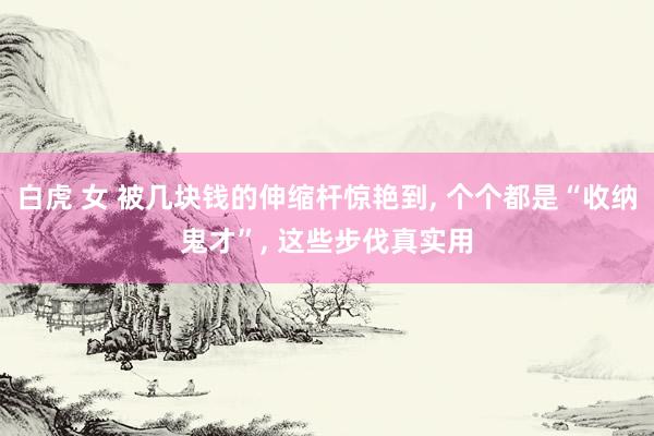 白虎 女 被几块钱的伸缩杆惊艳到, 个个都是“收纳鬼才”, 这些步伐真实用